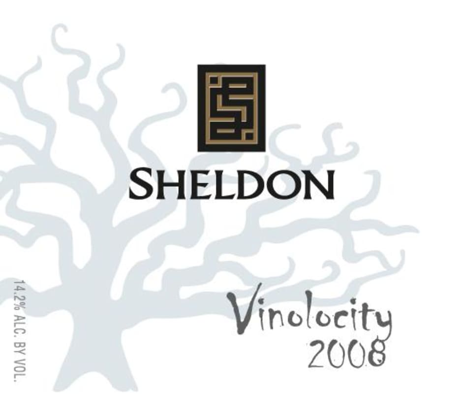 Sheldon Wines Vinolocity 2008 Front Label