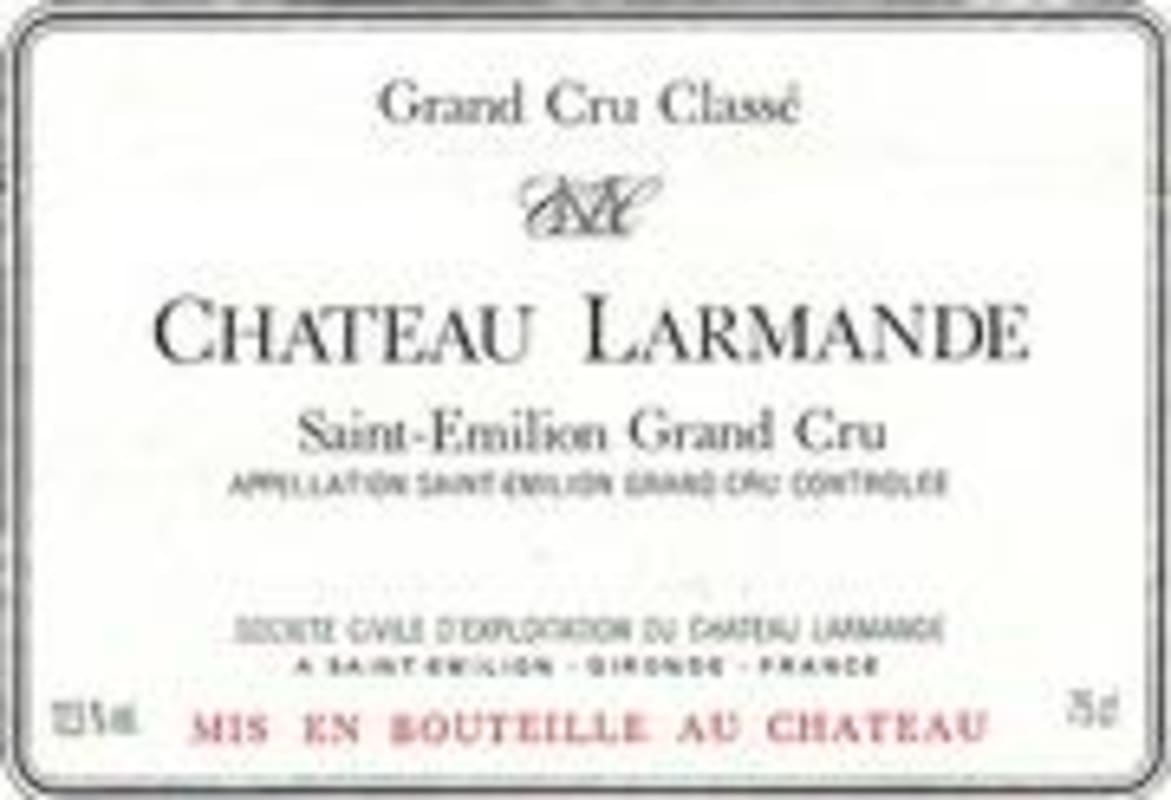 Chateau Larmande 2000 Front Label