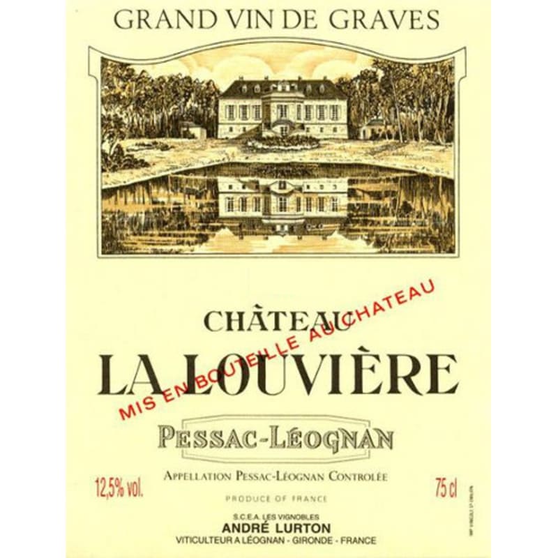 Chateau La Louviere 2000 Front Label