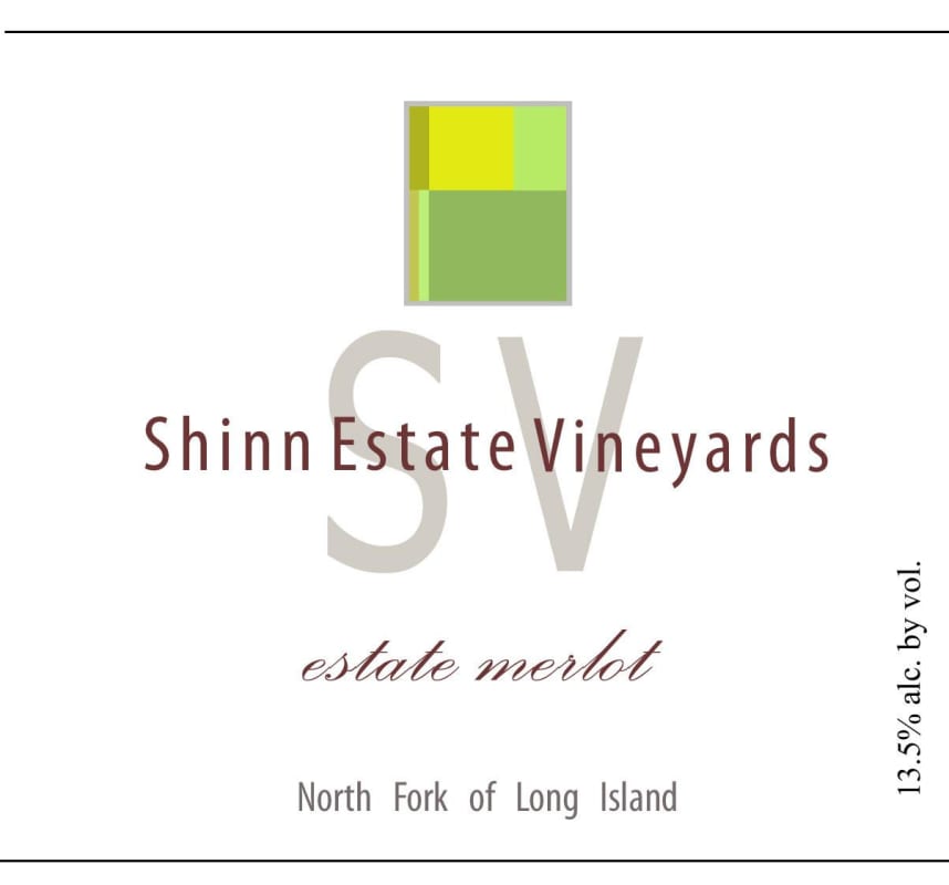 Shinn Estate Vineyards Merlot 2012 Front Label