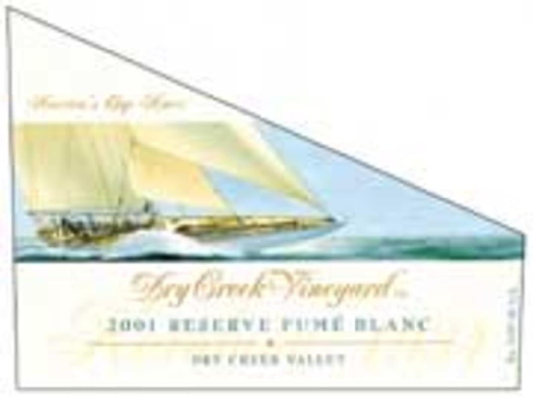Dry Creek Vineyard Reserve Fume Blanc 2001 Front Label