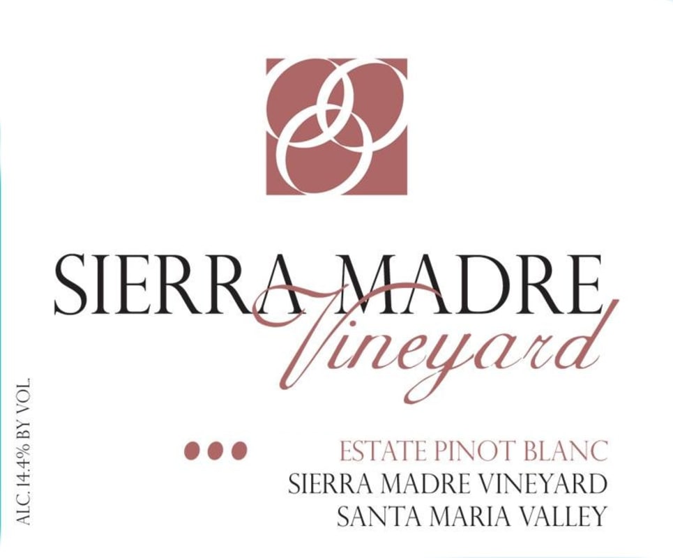 Sierra Madre Vineyard Estate Pinot Blanc 2010 Front Label