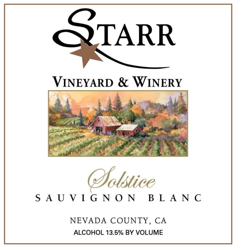 Sierra Starr Vineyard & Winery Solstice Sauvignon Blanc 2014 Front Label