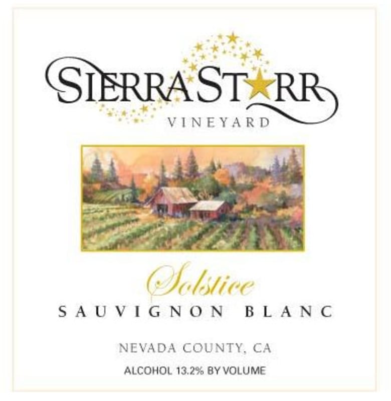 Sierra Starr Vineyard & Winery Solstice Sauvignon Blanc 2008 Front Label