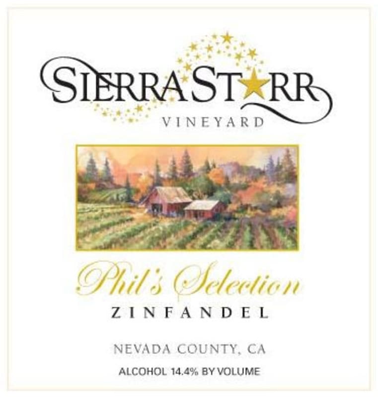 Sierra Starr Vineyard & Winery Phil's Selection Zinfandel 2009 Front Label