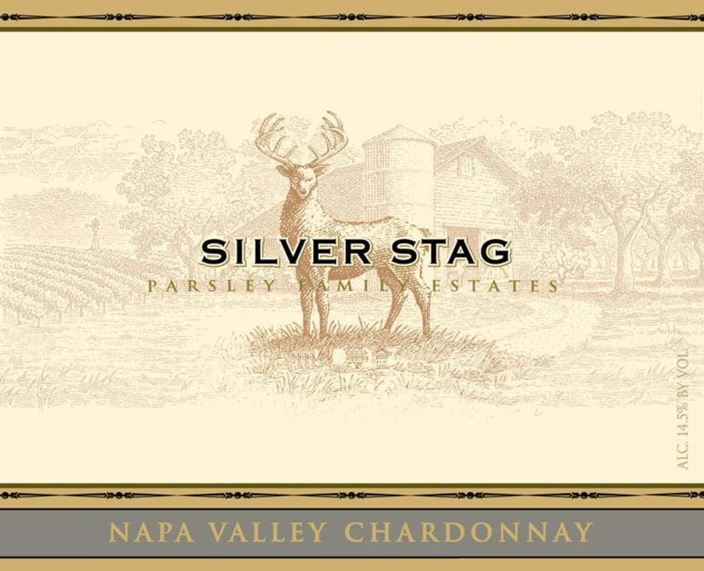 Silver Stag Winery Parsley Family Estates Chardonnay 2014 Front Label