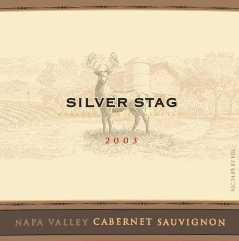 Silver Stag Winery Parsley Family Estates Cabernet Sauvignon 2003 Front Label