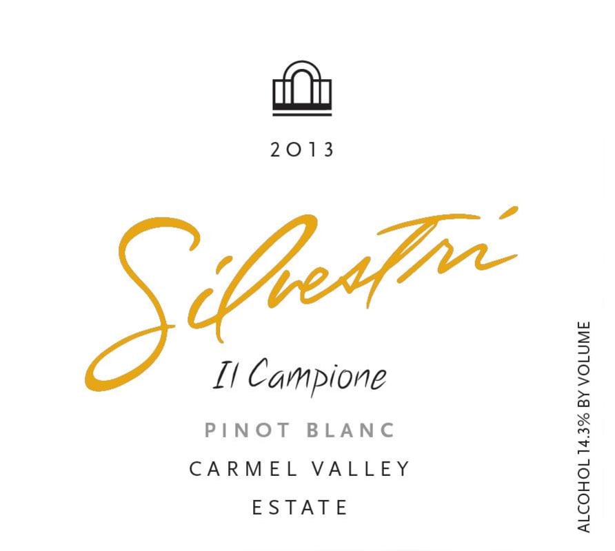 Silvestri Wines \Il Campione Pinot Blanc 2013 Front Label