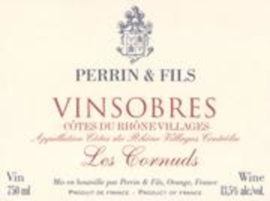 Famille Perrin Cotes du Rhone Villages Rouge 2000 Front Label