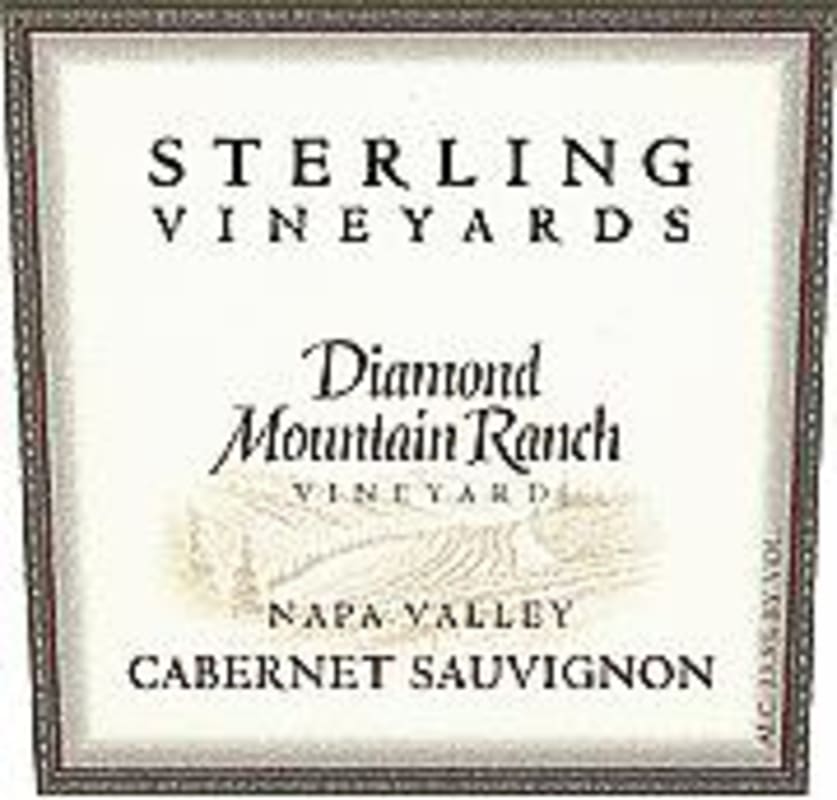 Sterling Diamond Mountain Ranch Cabernet Sauvignon 2000 Front Label