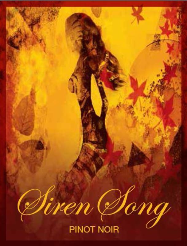 Siren Song Wines Pinot Noir 2012 Front Label