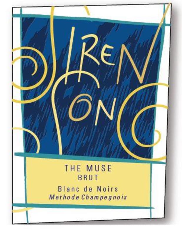 Siren Song Wines The Muse Brut 2013 Front Label