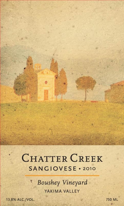 Chatter Creek Boushey Vineyard Sangiovese 2010 Front Label