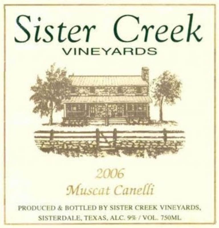 Sister Creek Vineyards Muscat Canelli 2006 Front Label