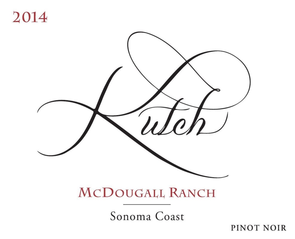 Kutch Wines McDougall Ranch Pinot Noir 2014 Front Label