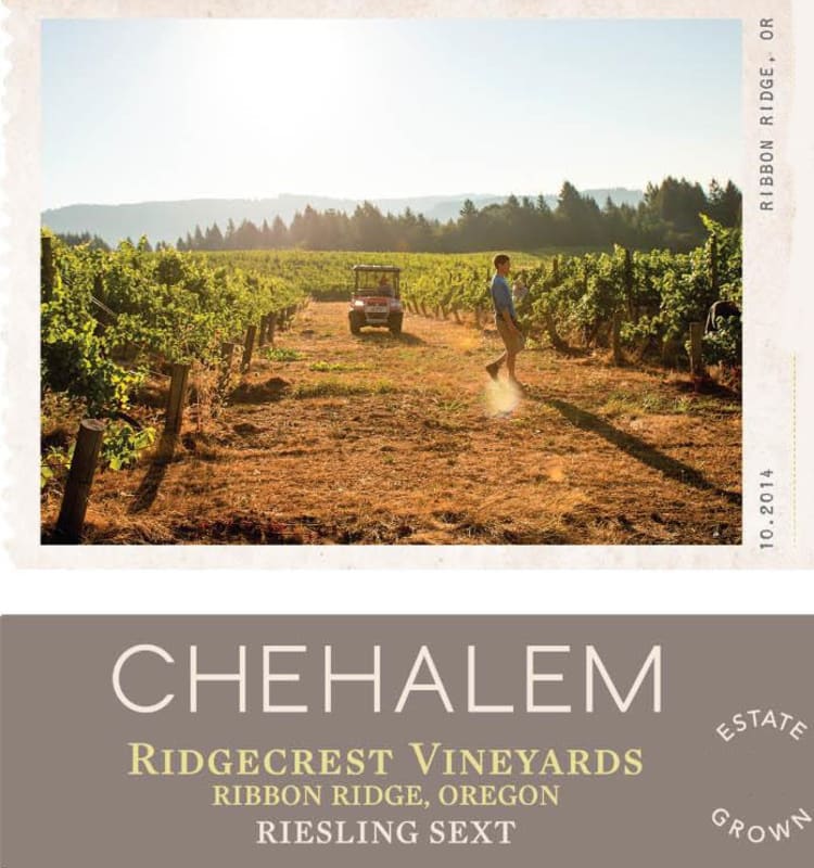 Chehalem Ridgecrest Vineyards Sext Riesling 2015 Front Label