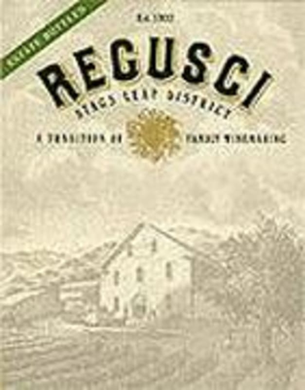 Regusci Winery Estate Cabernet Sauvignon 1999 Front Label