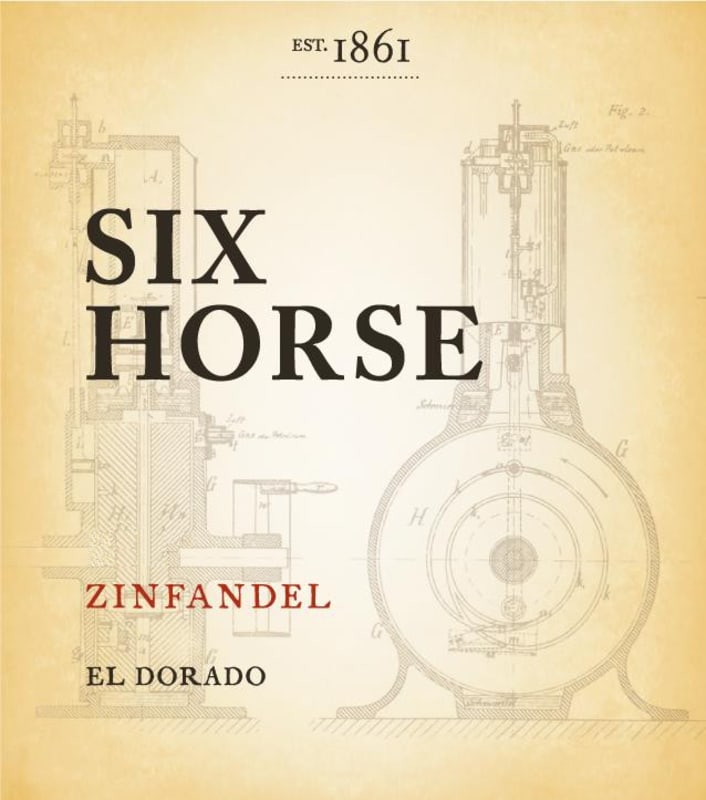 Skinner Six Horse Zinfandel 2013 Front Label