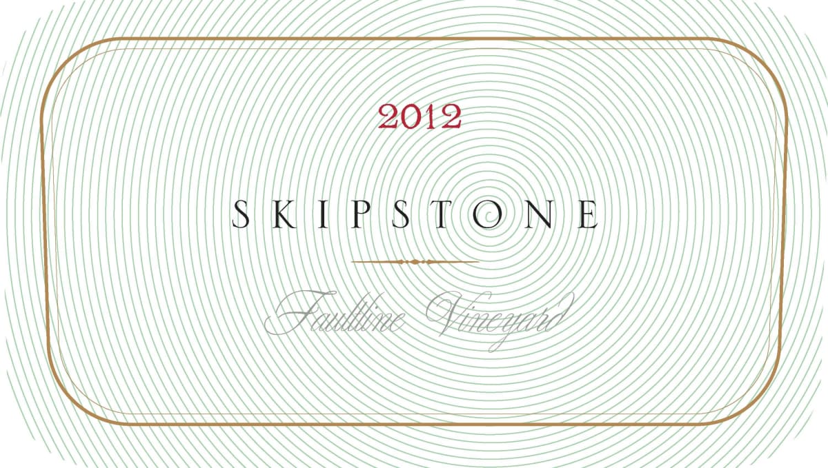 Skipstone Ranch Faultine Vineyard 2012 Front Label
