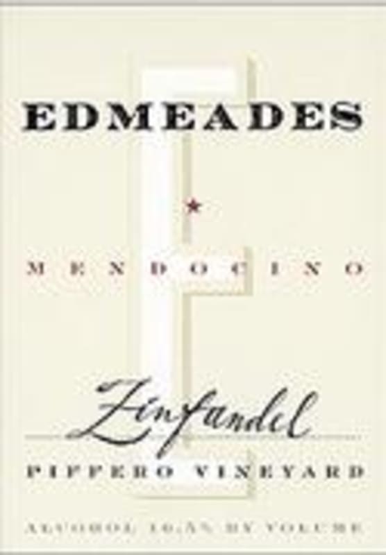 Edmeades Piffero Vineyard Zinfandel 2000 Front Label
