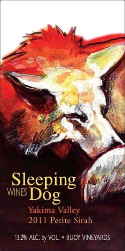 Sleeping Dog Wines Petite Sirah 2011 Front Label