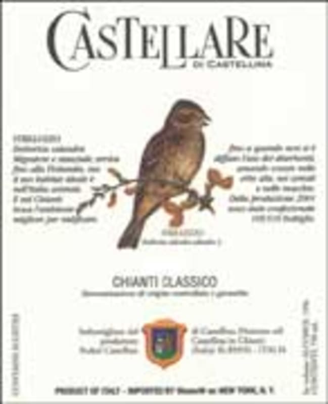 Castellare Chianti Classico 2001 Front Label