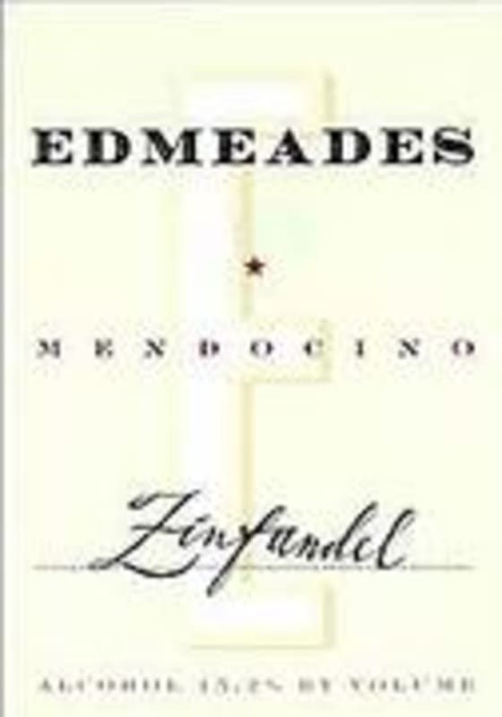 Edmeades Zeni Zinfandel 2000 Front Label