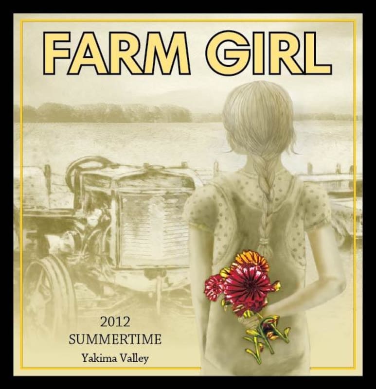 Smasne Cellars Farm Girl Summertime 2012 Front Label