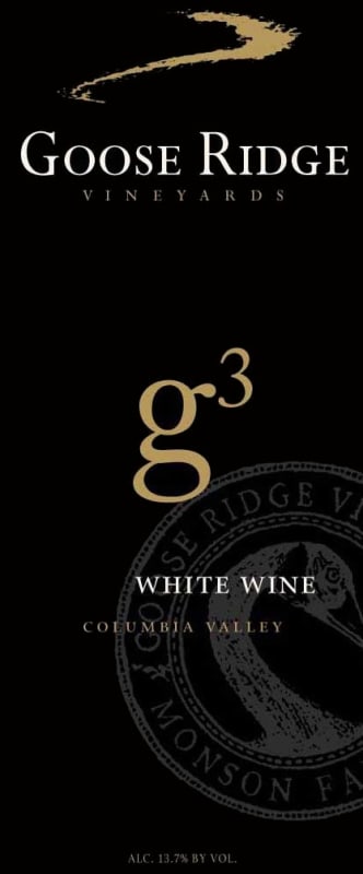 Goose Ridge G3 White 2010 Front Label