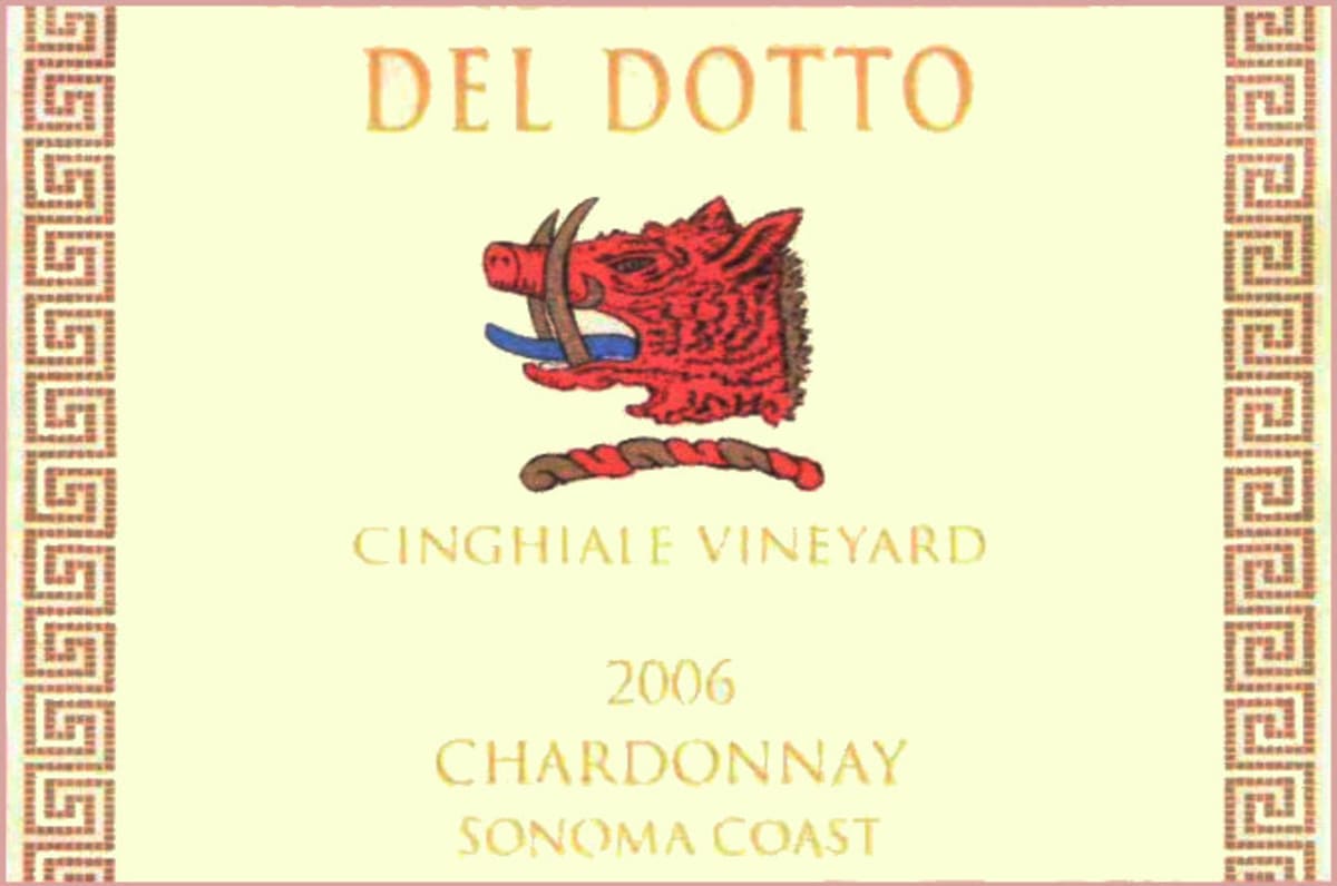 Del Dotto Cinghiale Vineyard Chardonnay 2006 Front Label
