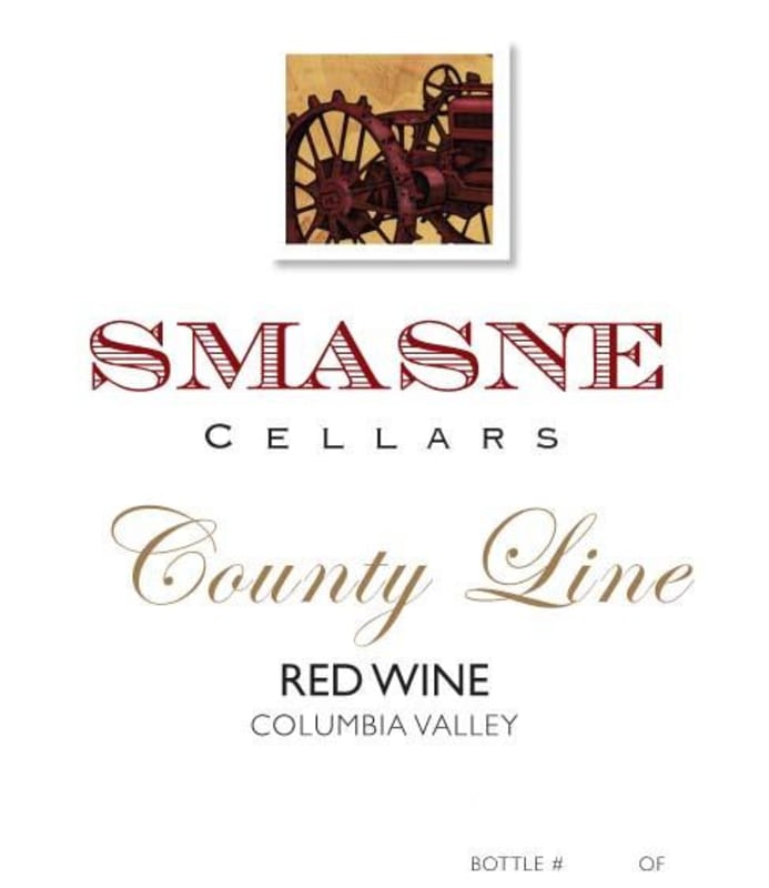 Smasne Cellars County Line 2008 Front Label