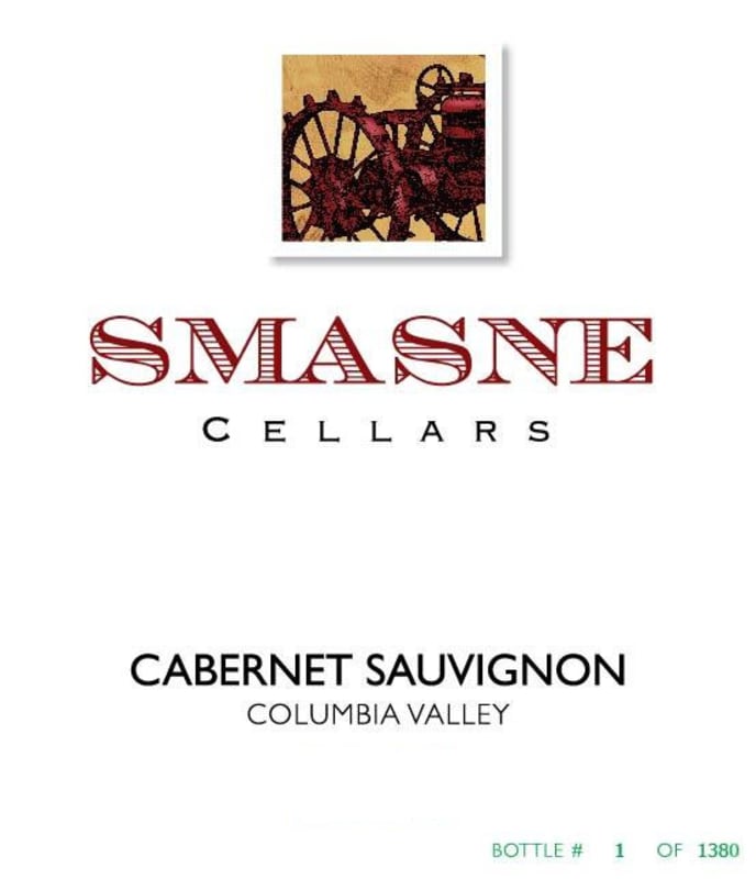 Smasne Cellars Cabernet Sauvignon 2009 Front Label