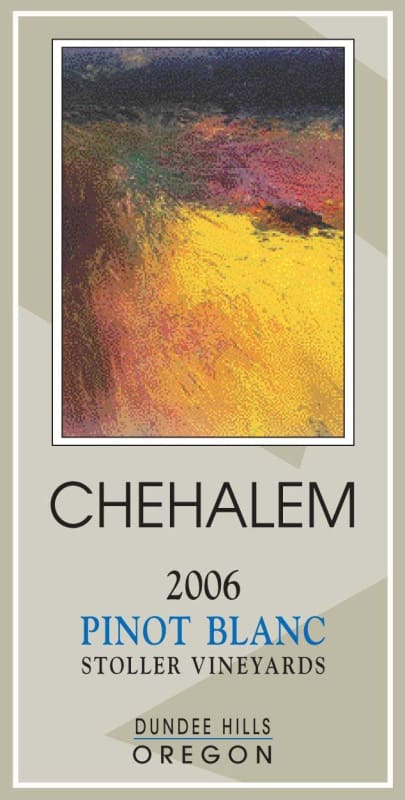 Chehalem Stoller Vineyards Pinot Blanc 2006 Front Label