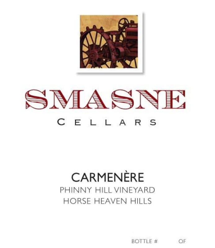 Smasne Cellars Carmenere 2007 Front Label