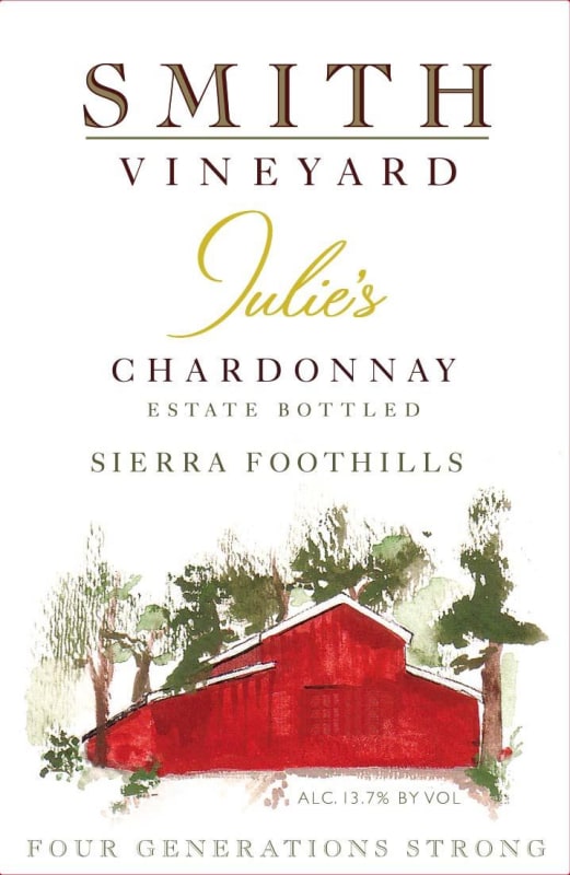 Smith Vineyard Julies Chardonnay 2014 Front Label