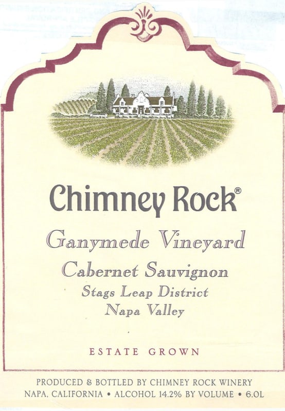 Chimney Rock Ganymede Vineyard Cabernet Sauvignon 2008 Front Label