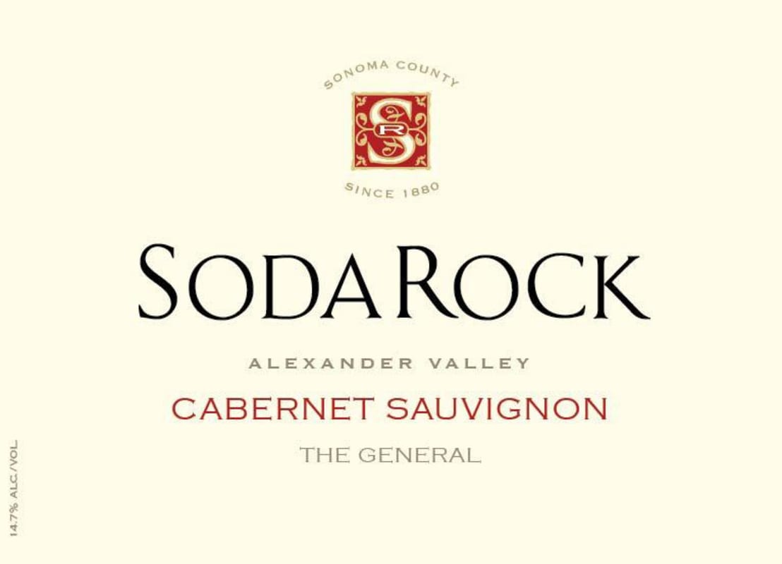 Soda Rock Winery The General Cabernet Sauvignon 2012 Front Label