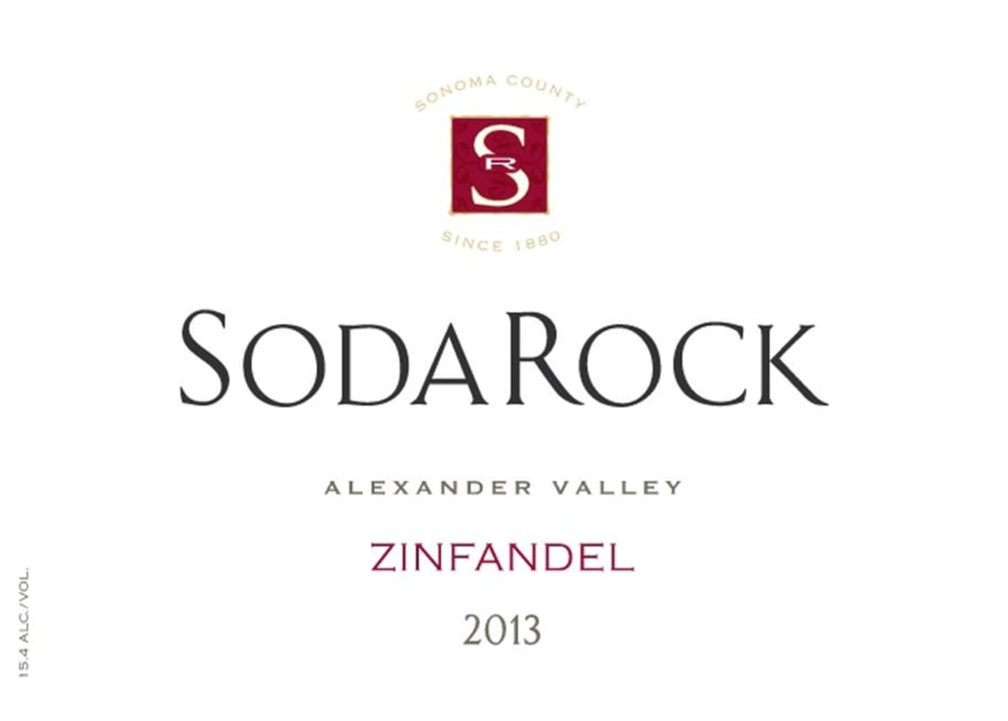 Soda Rock Winery Zinfandel 2013 Front Label
