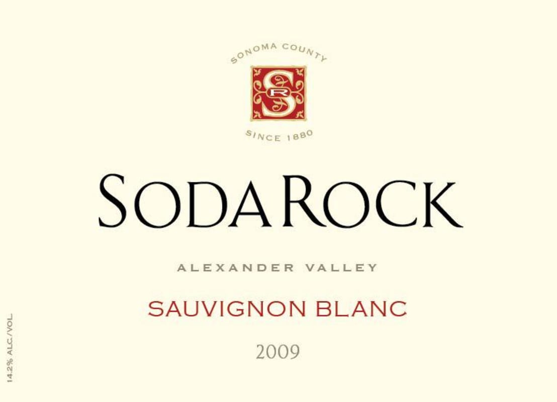 Soda Rock Winery Sauvignon Blanc 2009 Front Label