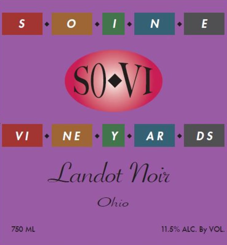 Soine Vineyards Landot Noir 2012 Front Label