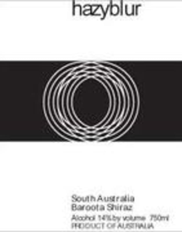 Hazyblur Baroota Shiraz 2001 Front Label