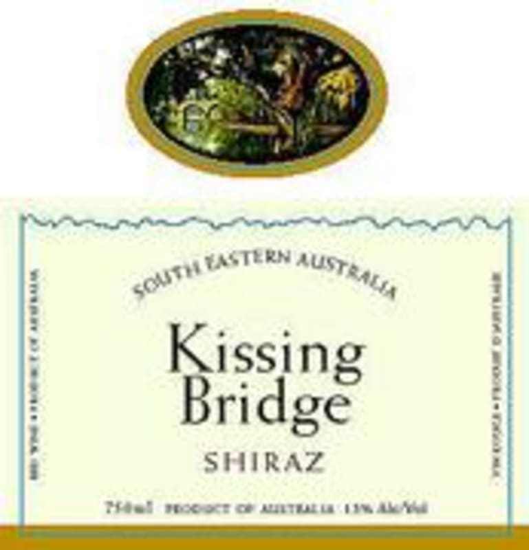 Cheviot Bridge Kissing Bridge Shiraz 2001 Front Label