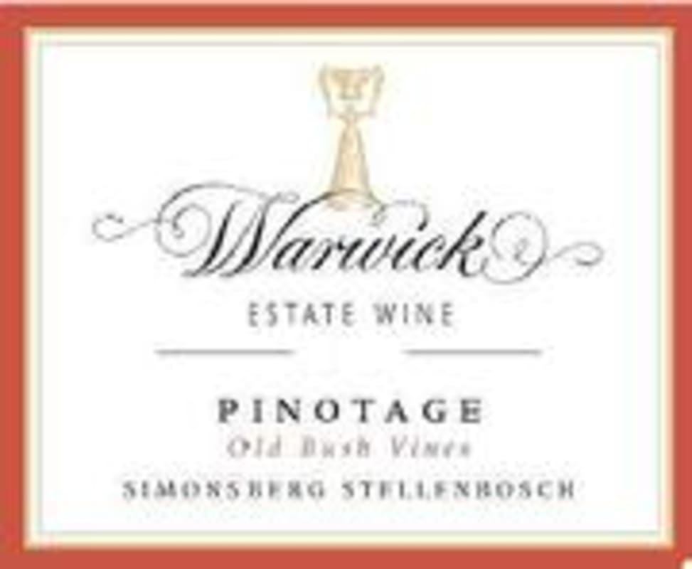 Warwick Pinotage 2001 Front Label