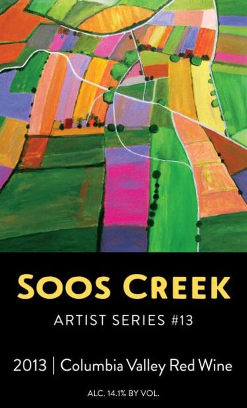 Soos Creek Wine Cellars Artist Series 2013 Front Label