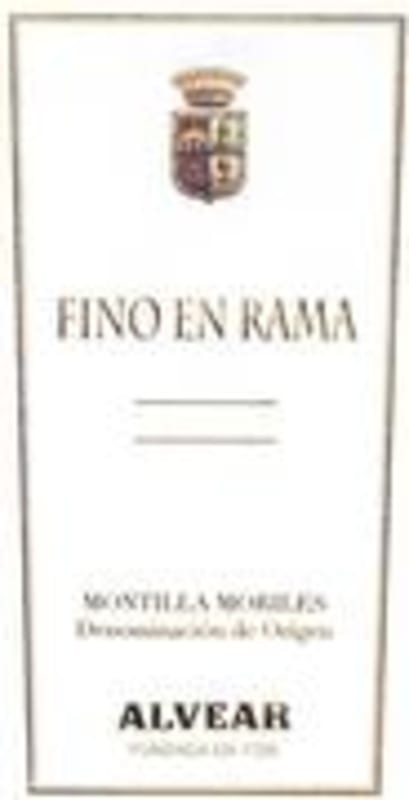 Alvear Fino En Rama (375ML Half-bottle) 1998 Front Label