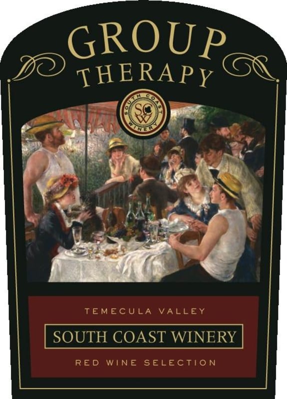 South Coast Winery Group Therapy 2008 Front Label