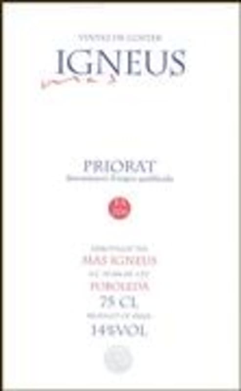 Mas Igneus F.A. 206 Priorato 2000 Front Label