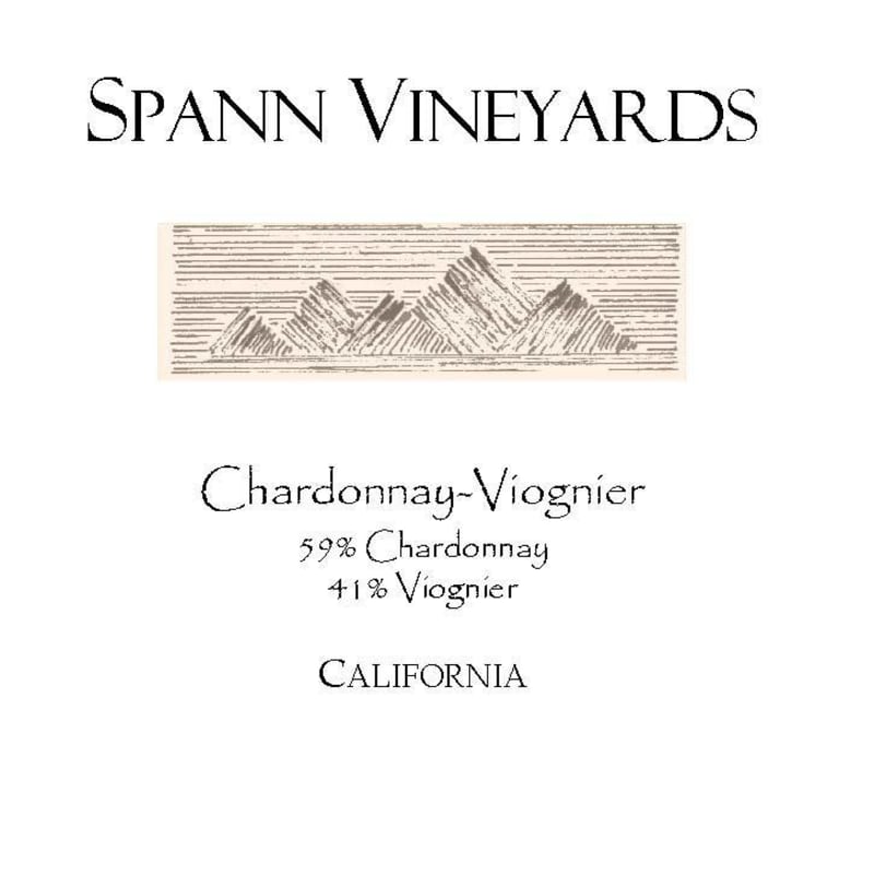 Spann Vineyards Chardonnay Viognier 2013 Front Label