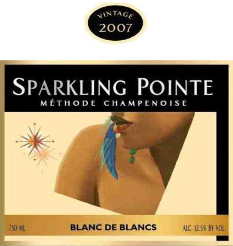 Sparkling Pointe Winery Blanc de Blancs 2007 Front Label