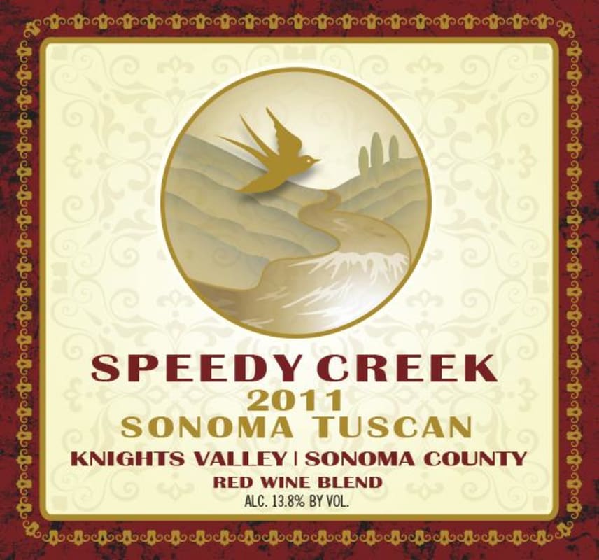 Speedy Creek Winery Tuscan Blend 2011 Front Label